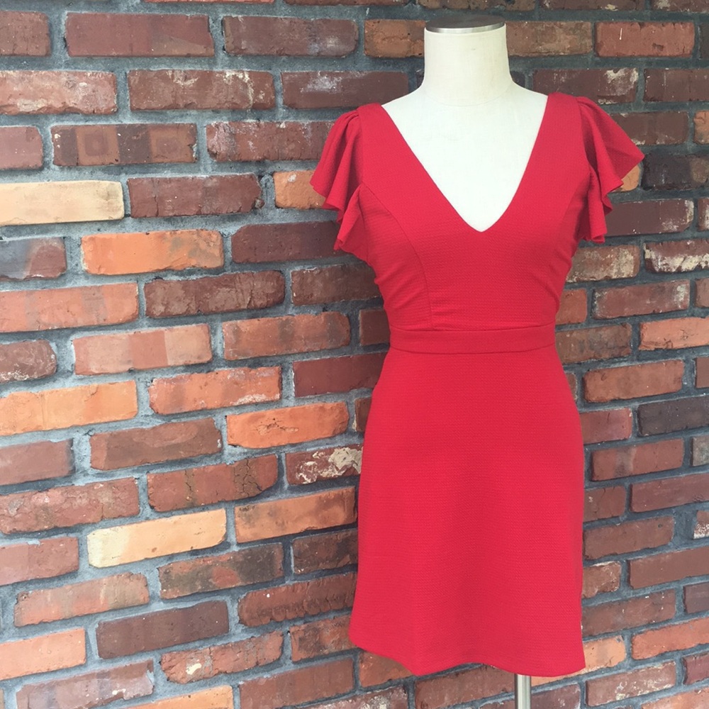 NEW! 🖤 Aura’s Flirty Red Holiday Dress *Petite*